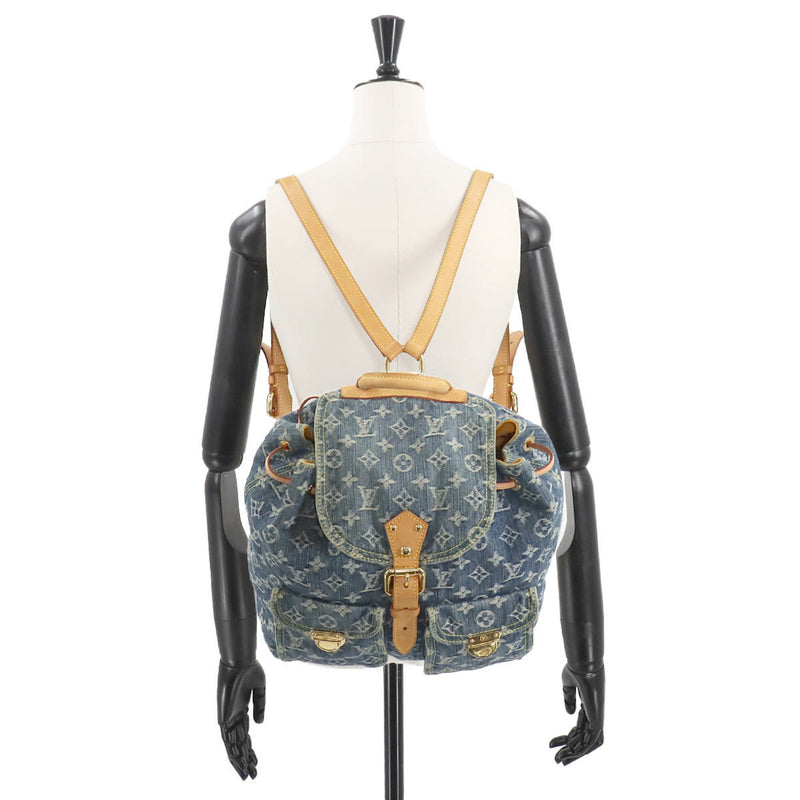 Louis Vuitton Blue Monogram Denim Backpack (Pre-Owned)