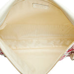 Jimmy Choo Red Color White Leather Clutch Bag (Pre-Owned)