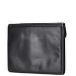 Fendi Black Leather Clutch Bag (Pre-Owned)