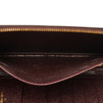 Louis Vuitton Acajou Wine Leather Long Wallet (Bi-Fold) (Pre-Owned)