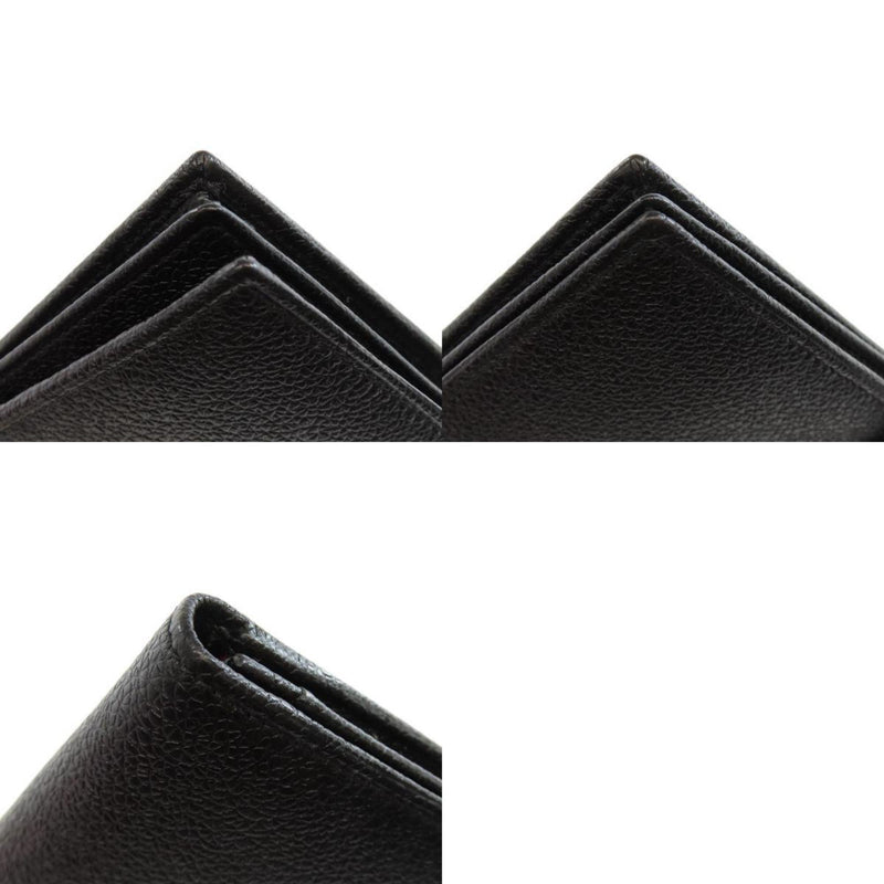 Bvlgari Black Leather Long Wallet (Bi-Fold) (Pre-Owned)