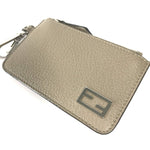 Fendi Beige Leather Coin Purse/Coin Case (Pre-Owned)