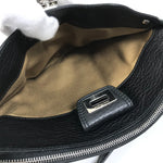 Salvatore Ferragamo Black Leather Shoulder Bag (Pre-Owned)