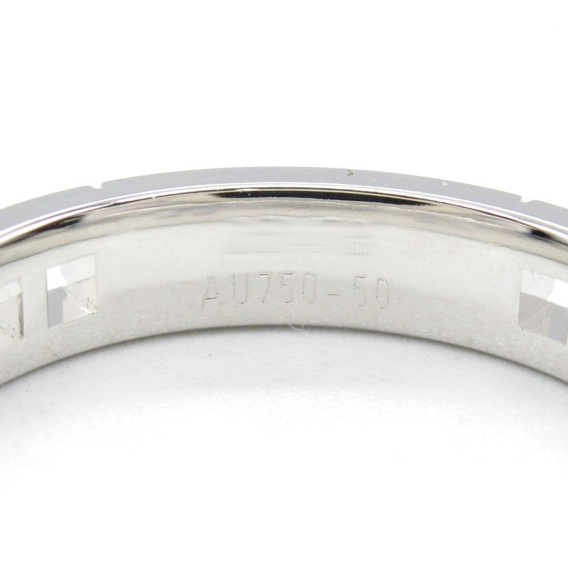 Hermes Silver White Gold (18K) Band Ring (Pre-Owned)