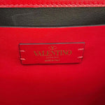 Valentino Garavani Red Color Leather Shoulder Bag (Pre-Owned)