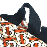 Burberry Orange White Nylon Fanny Pack Sling Bag (Pre-Owned)