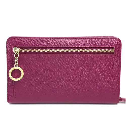 Bvlgari Pink Leather Wallet (Bi-Fold) (Pre-Owned)