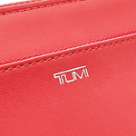 Tumi Coral Red Leather Long Wallet (Bi-Fold) (Pre-Owned)