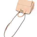 Salvatore Ferragamo Beige Leather Handbag Pouch (Pre-Owned)