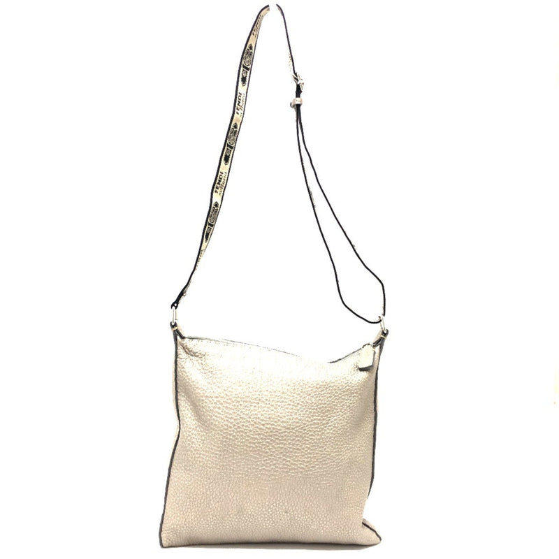 Fendi Beige Leather Shoulder Bag (Pre-Owned)