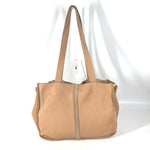 Fendi Beige Leather Shoulder Bag Tote Bag (Pre-Owned)