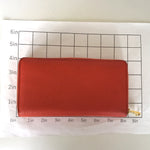 Gucci Orange Leather Long Wallet (Bi-Fold) (Pre-Owned)