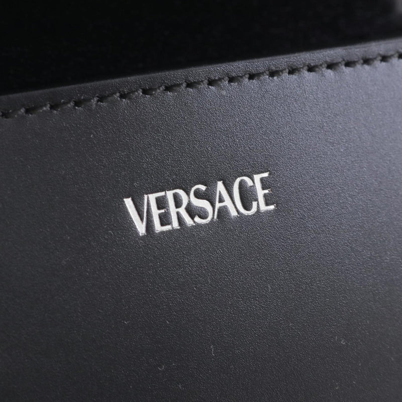 Versace Black Leather Shoulder Bag (Pre-Owned)