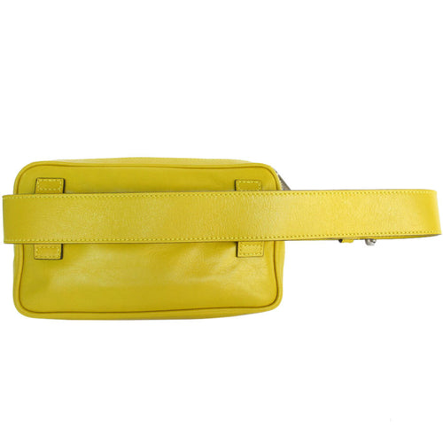 Gucci Yellow Leather Fanny Pack Sling Bag (Pre-Owned)