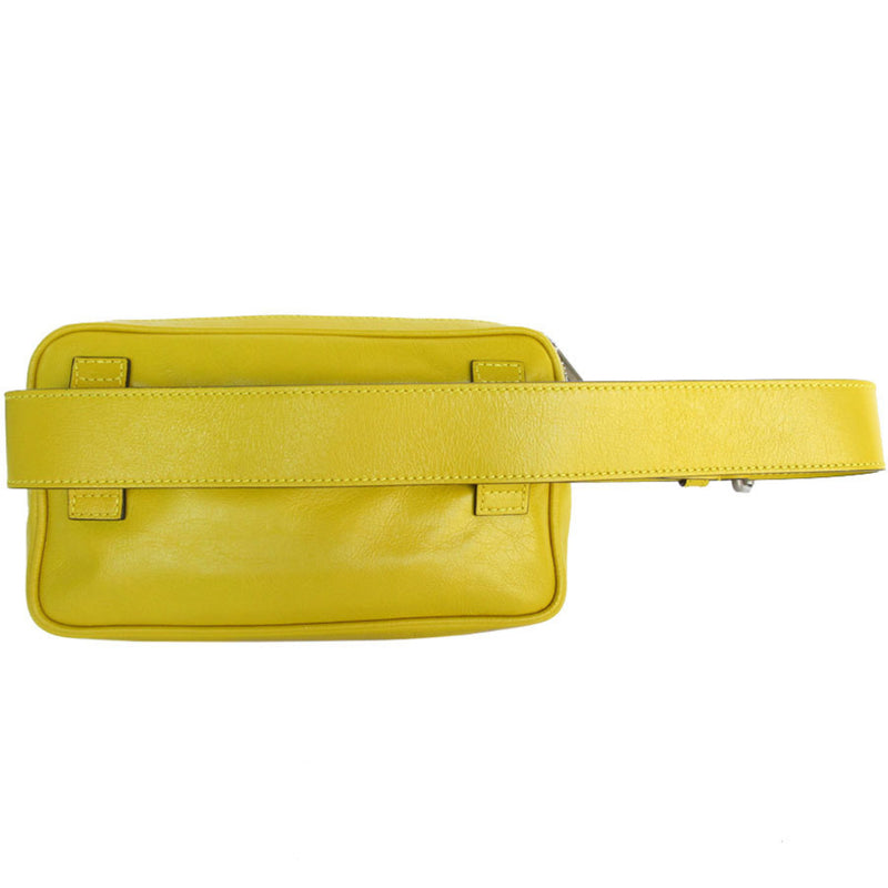 Gucci Yellow Leather Fanny Pack Sling Bag (Pre-Owned)