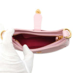 Bvlgari Pink Leather Handbag Shoulder Bag (Pre-Owned)