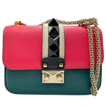 Valentino Garavani Multi-Color Leather Shoulder Bag (Pre-Owned)