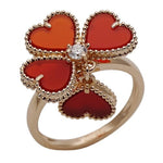 Van Cleef & Arpels Pink Gold Pink Gold (18K) Band Ring (Pre-Owned)