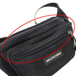 Balenciaga Black Nylon Fanny Pack Sling Bag (Pre-Owned)