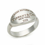 Tiffany Silver Silver 925 Band Ring (Pre-Owned)