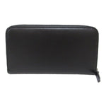 Bvlgari Black Leather Long Wallet (Bi-Fold)