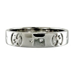 Gucci Silver White Gold (18K) Band Ring (Pre-Owned)