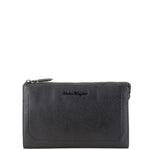 Salvatore Ferragamo Black Leather Clutch Bag (Pre-Owned)