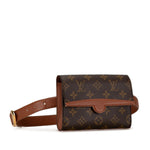 Louis Vuitton Brown Pvc Leather Fanny Pack (Pre-Owned)