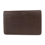 Salvatore Ferragamo Brown Leather Clutch Bag (Pre-Owned)