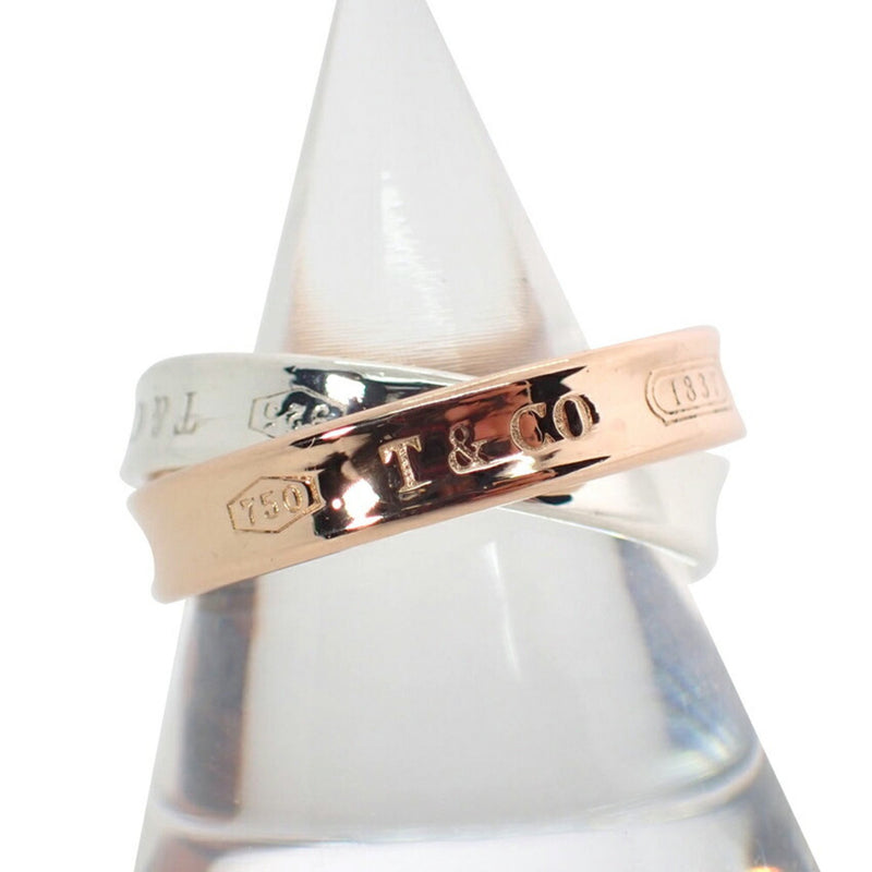 Tiffany Pink Gold Silver Pink Gold (18K) Sterling Silver 925 Band Ring (Pre-Owned)