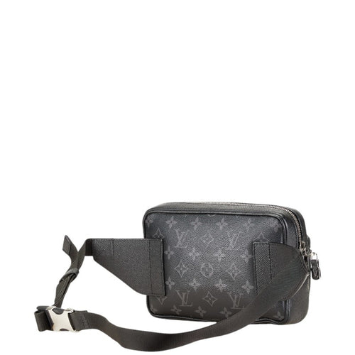 Louis Vuitton Monogram Eclipse Black Monogram Eclipse Noir Taigarama Pvc Leather Fanny Pack (Pre-Owned)