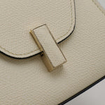 Valextra Beige White Leather Handbag Shoulder Bag (Pre-Owned)