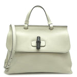 Gucci White Leather Handbag (Pre-Owned)