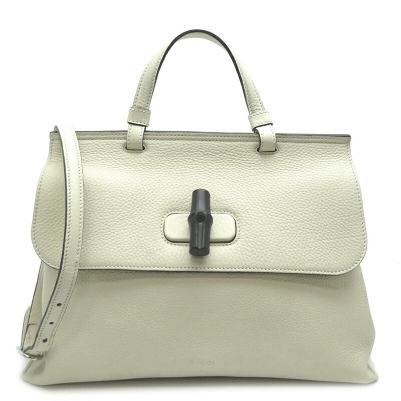 Gucci White Leather Handbag (Pre-Owned)