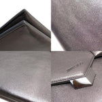 Jimmy Choo Metallic Gray Leather Clutch Bag (Pre-Owned)