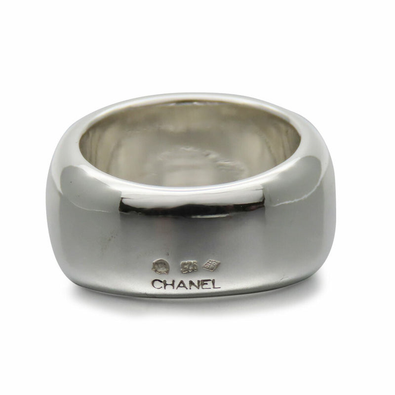 Chanel Silver Silver 925 Band Ring (Pre-Owned)