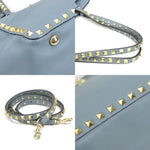 Valentino Garavani Blue Leather Handbag Shoulder Bag (Pre-Owned)