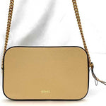 Versace Beige Leather Shoulder Bag (Pre-Owned)