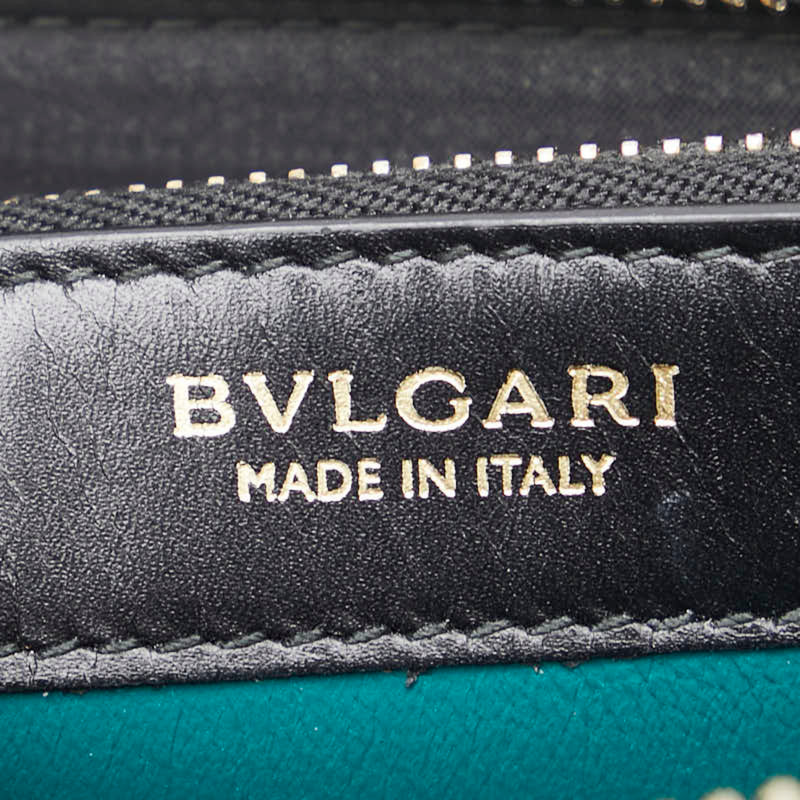 Bvlgari Black Leather Long Wallet (Bi-Fold) (Pre-Owned)