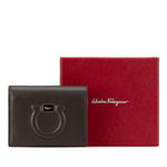 Salvatore Ferragamo Brown Pink Leather Wallet (Bi-Fold) (Pre-Owned)