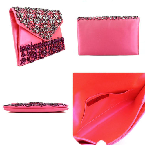 Valentino Garavani Pink Satin Clutch Bag (Pre-Owned)