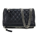 Jimmy Choo Black Leather Shoulder Bag (Pre-Owned)