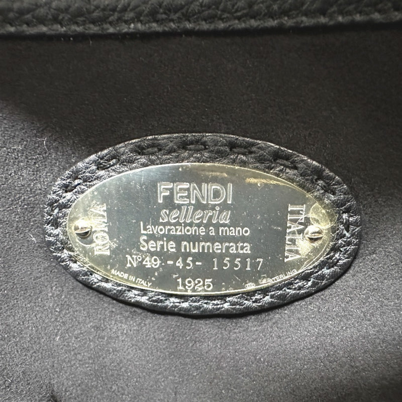 Fendi Black Leather Backpack (Pre-Owned)