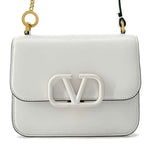 Valentino Garavani White Leather Shoulder Bag (Pre-Owned)