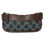 Celine Blue Brown Denim Leather Fanny Pack Sling Bag (Pre-Owned)