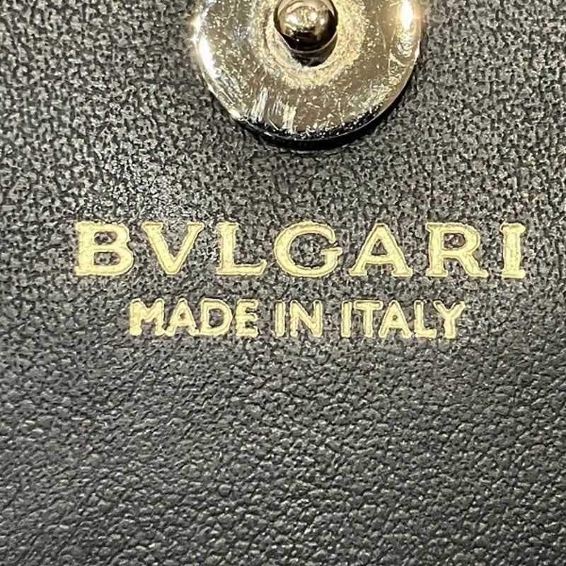 Bvlgari Black Leather Wallet (Bi-Fold) (Pre-Owned)