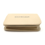 Balenciaga Beige Leather Middle Wallet (Bi-Fold)