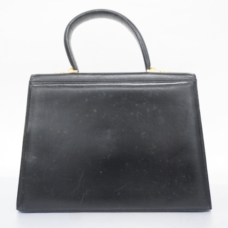 Salvatore Ferragamo Black Leather Handbag (Pre-Owned)