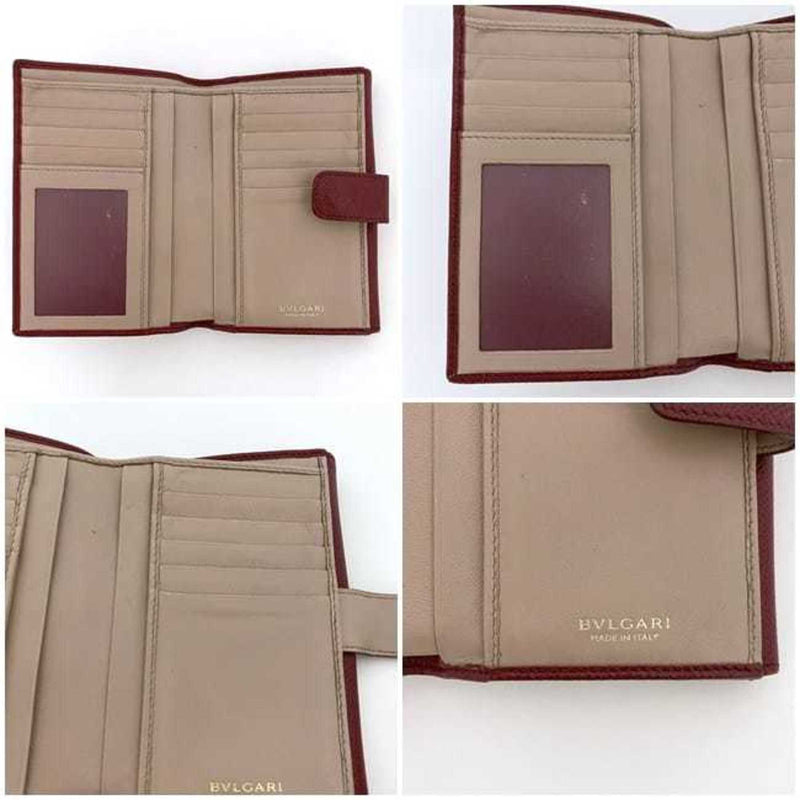 Bvlgari Bvlgari Bvlgari Bordeaux Wallet (Bi-Fold) (Pre-Owned)