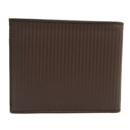 Bvlgari Millerighe Brown Leather Wallet (Bi-Fold) (Pre-Owned)